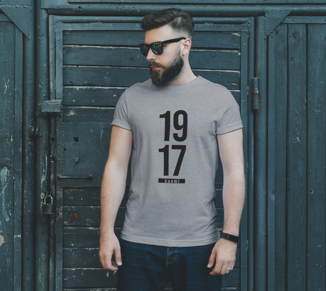 1917 Suomi Unisex Tee - Black Text preview #2