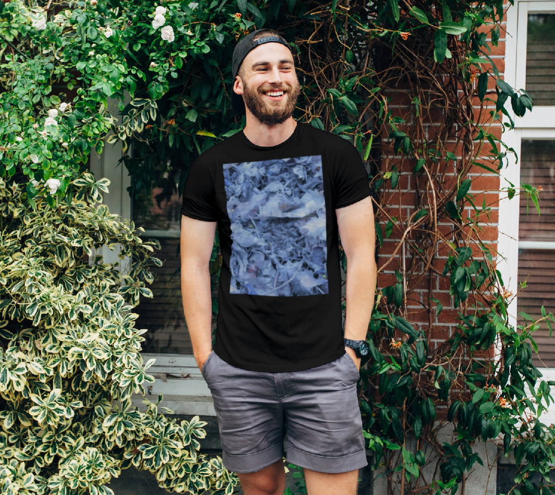 DTG Unisex Short Sleeve T-Shirt Dried Leaves Blue Tint preview