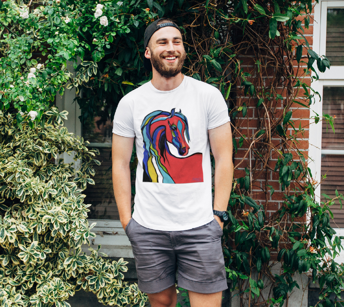 A Colorful Horse Unisex Tee Shirt preview