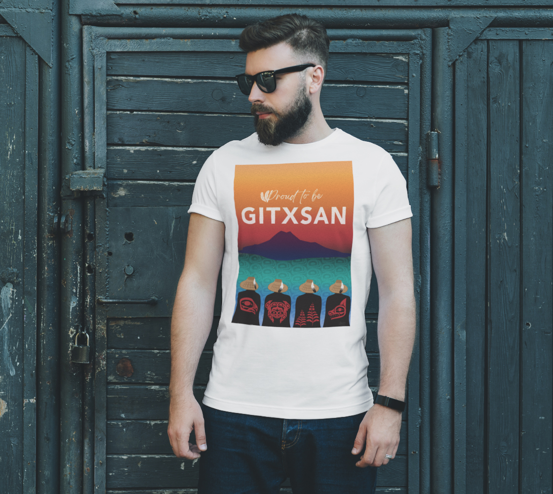 Proud to be Gitxsan - White Tshirt preview #2