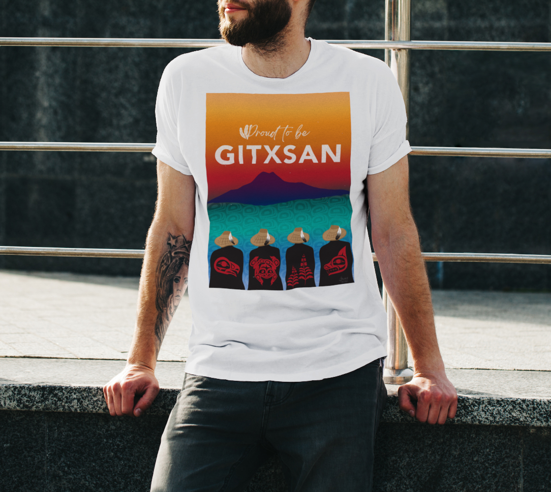 Aperçu de Proud to be Gitxsan - White Tshirt #3