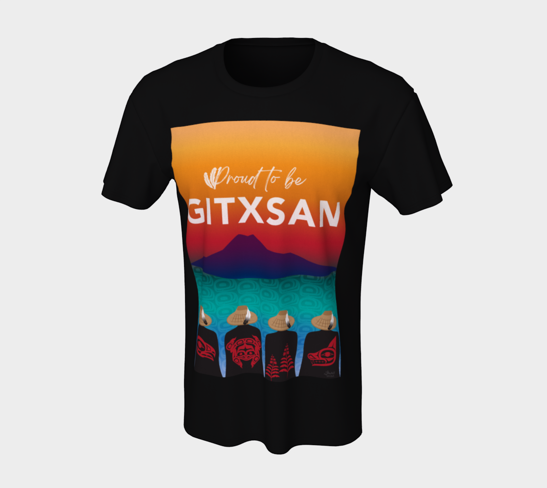 Proud to be Gitxsan - Black Tshirt Miniature #8