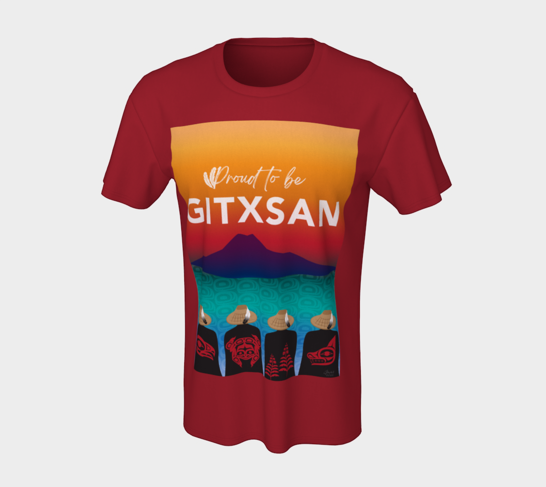 Proud to be Gitxsan - Red Tshirt Miniature #8