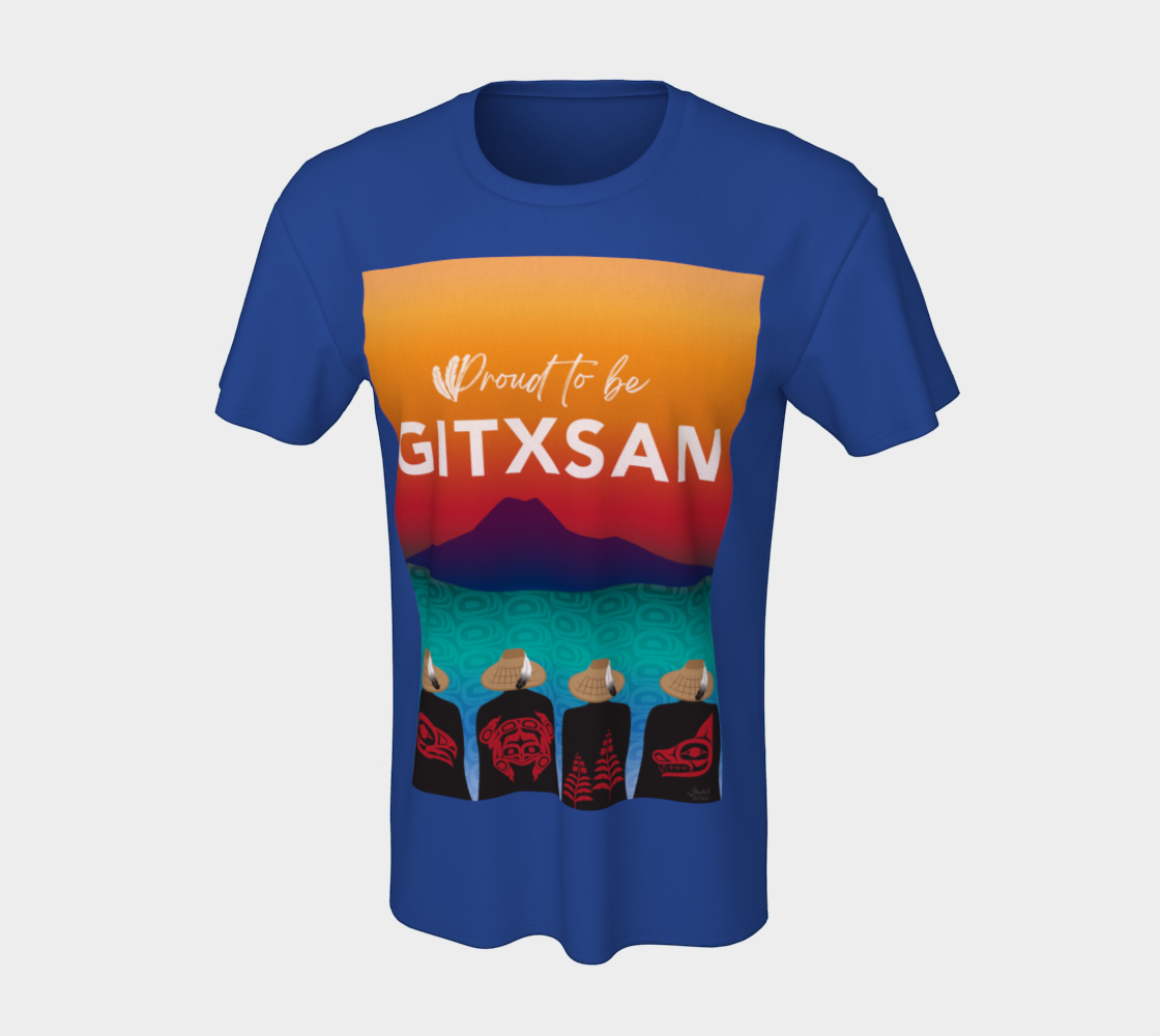 Aperçu de Proud to be Gitxsan - Blue Tshirt #7