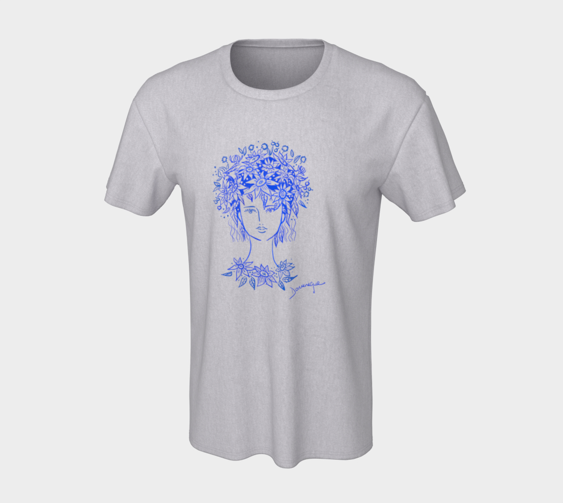 T-shirt, La dame et bleu thumbnail #8