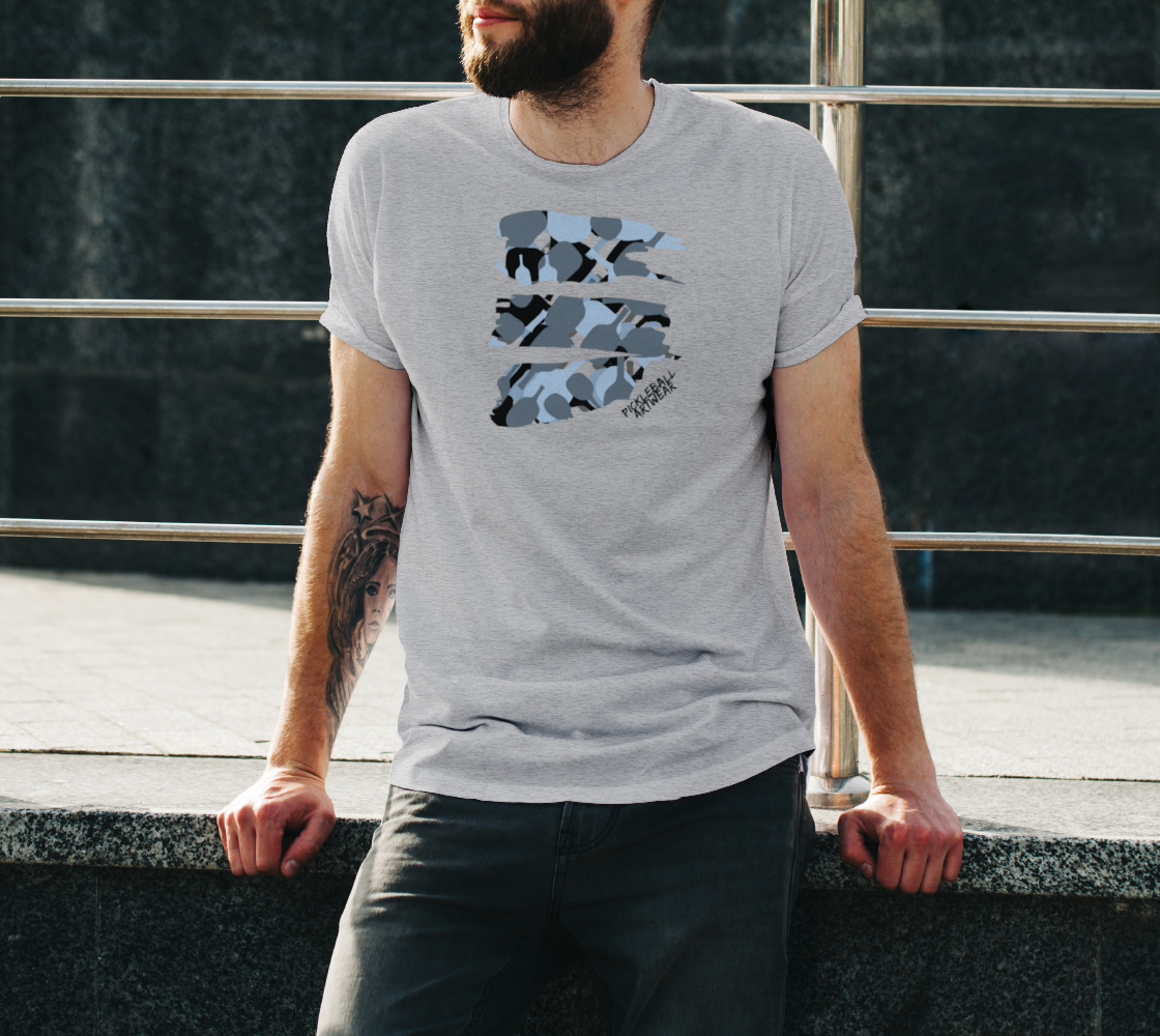 Pickleball Camo blues by Pickleball Artwear preview #3