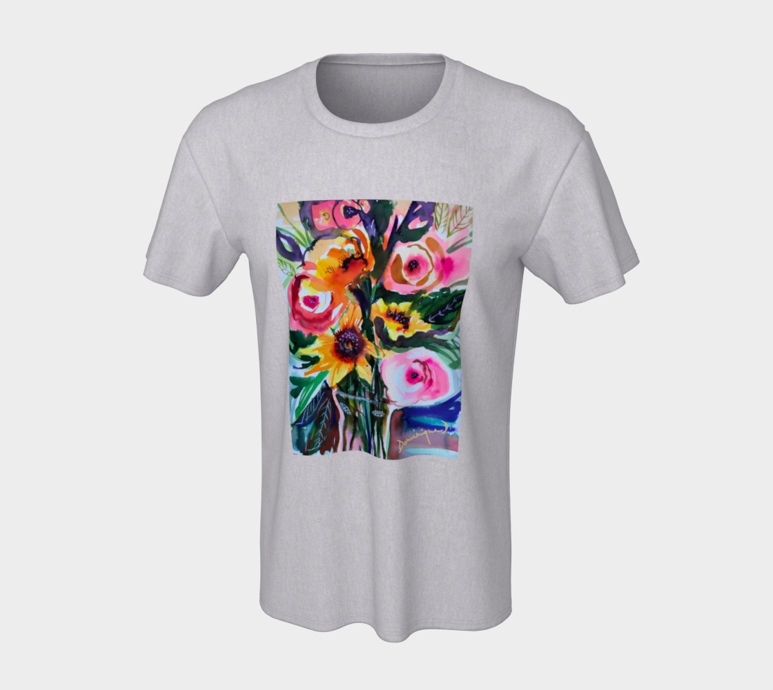 T-shirt aquarelle florale preview #7