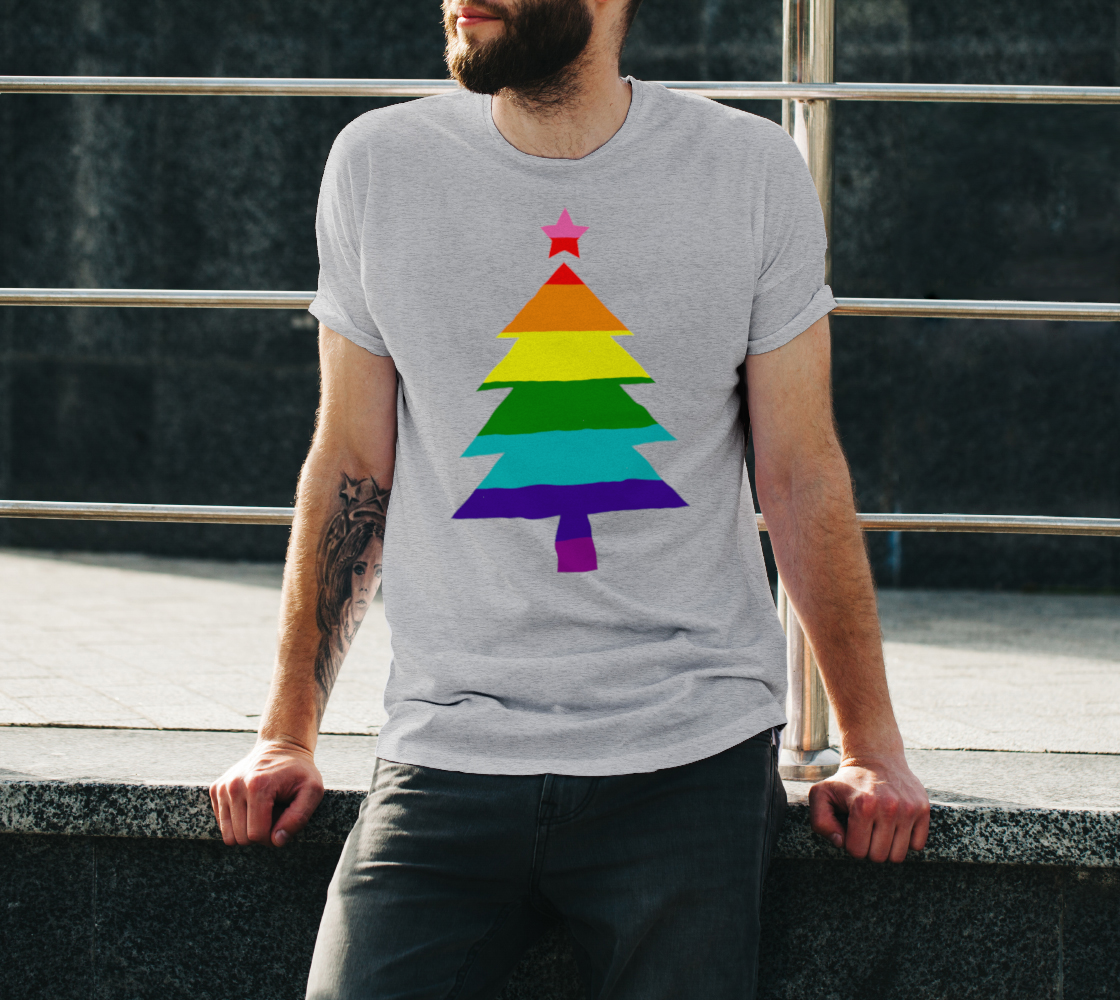 Colorful Pride Rainbow Christmas Tree preview #3