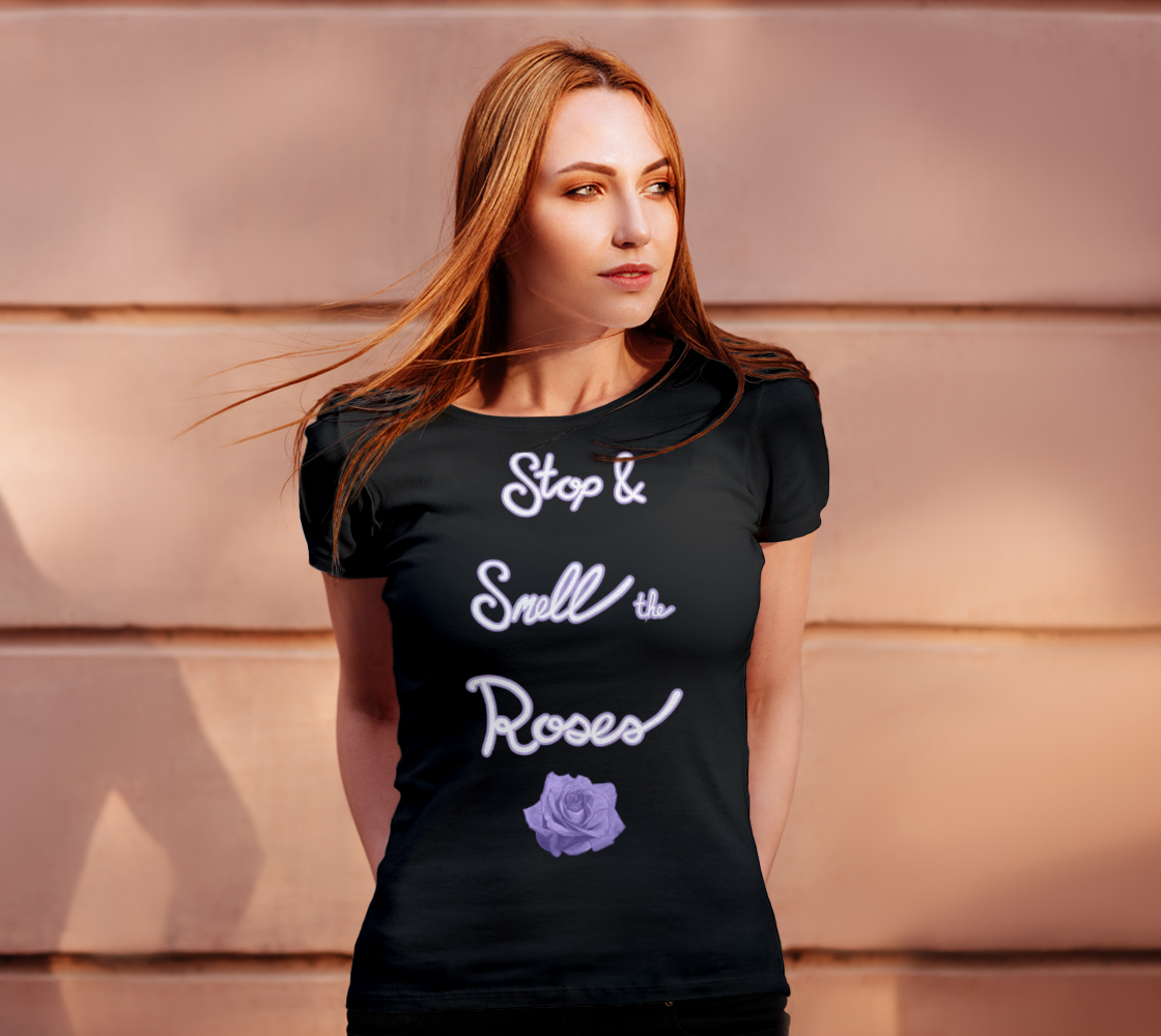 Stop & Smell the Roses Women's Tee Miniature #5
