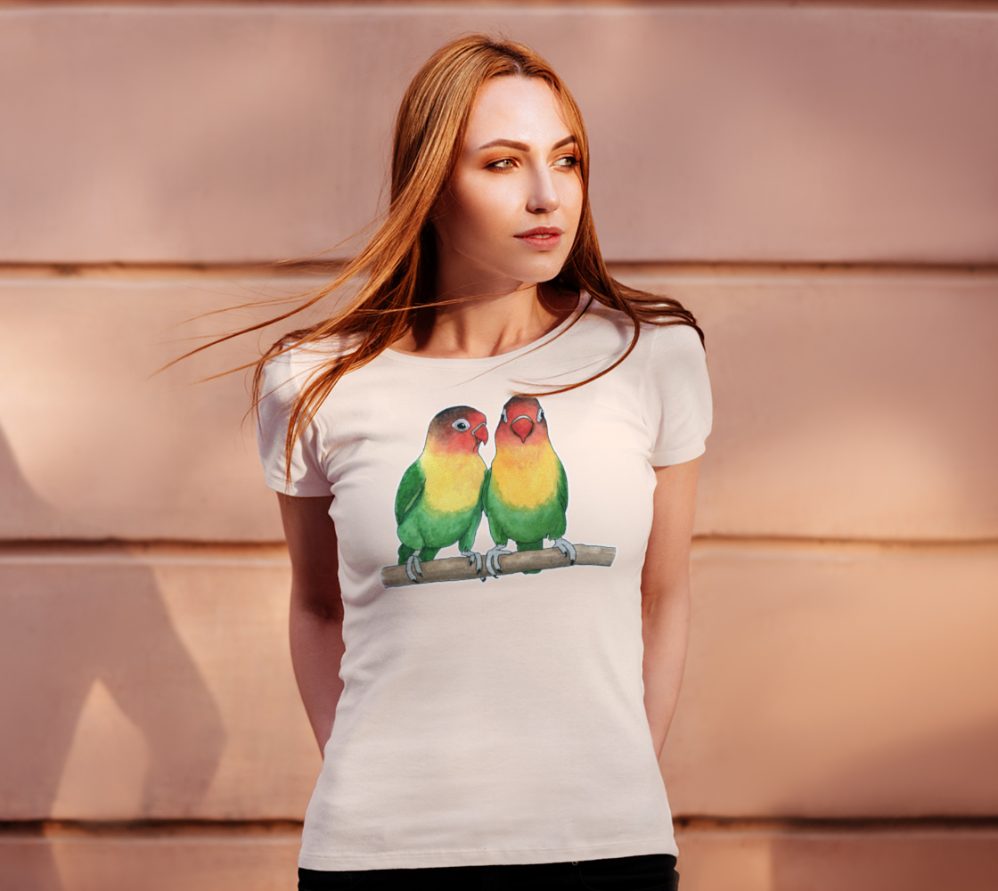 Fischer's lovebirds Women's Tee preview #4