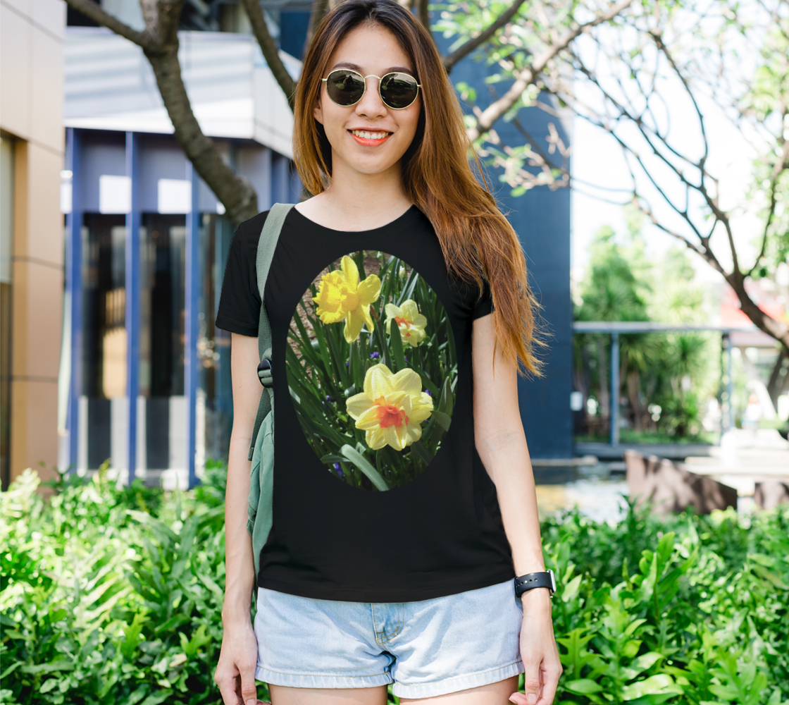 Yellow Daffodil Flower Womens Tee preview #1
