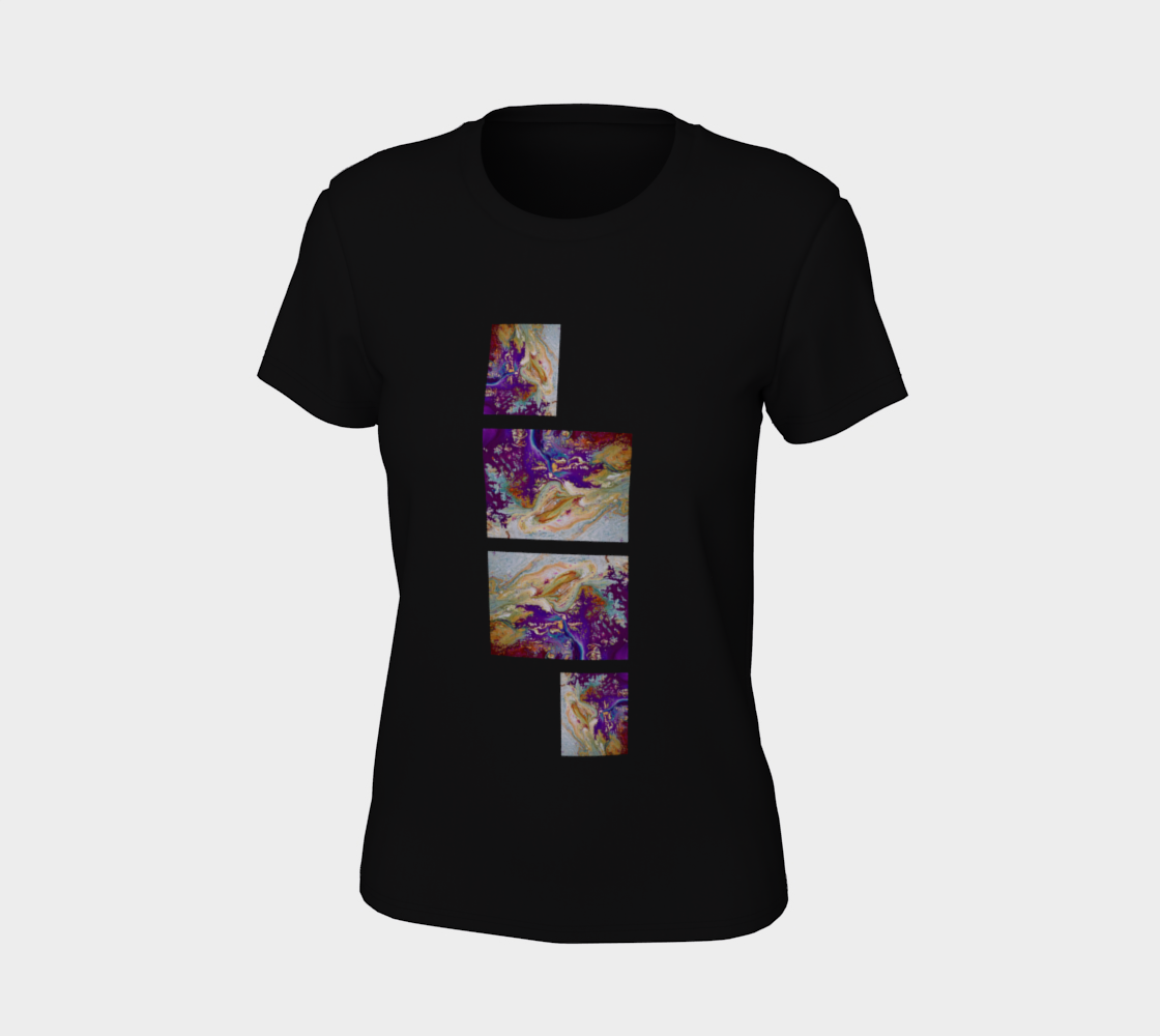 Aperçu de Purple Fire Bella Tshirt #7