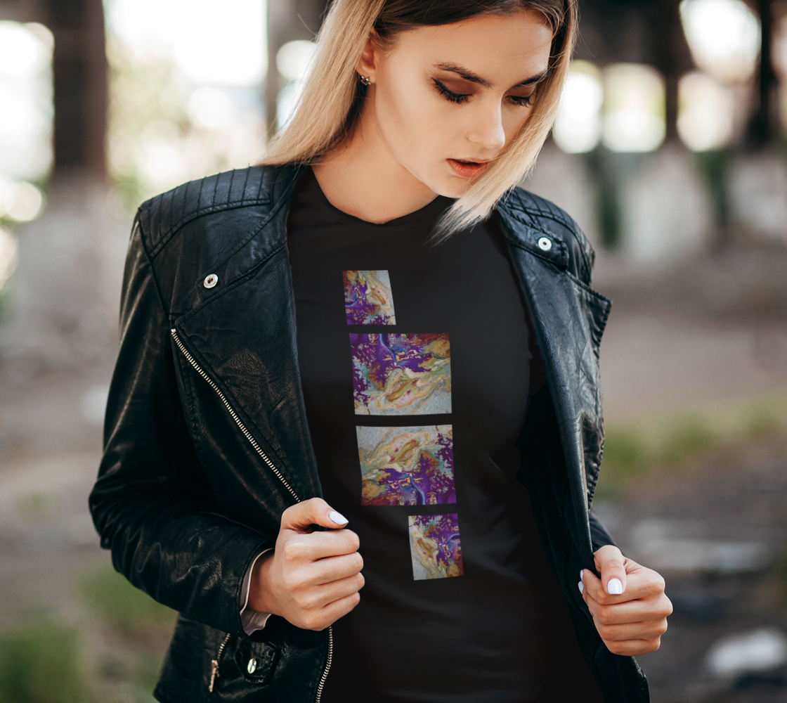 Aperçu de Purple Fire Bella Tshirt #2