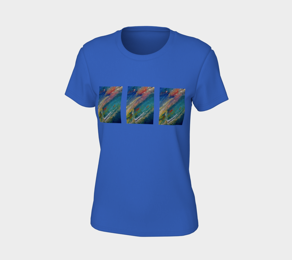 Aperçu de Abstract Rainbow Bella Tshirt #7