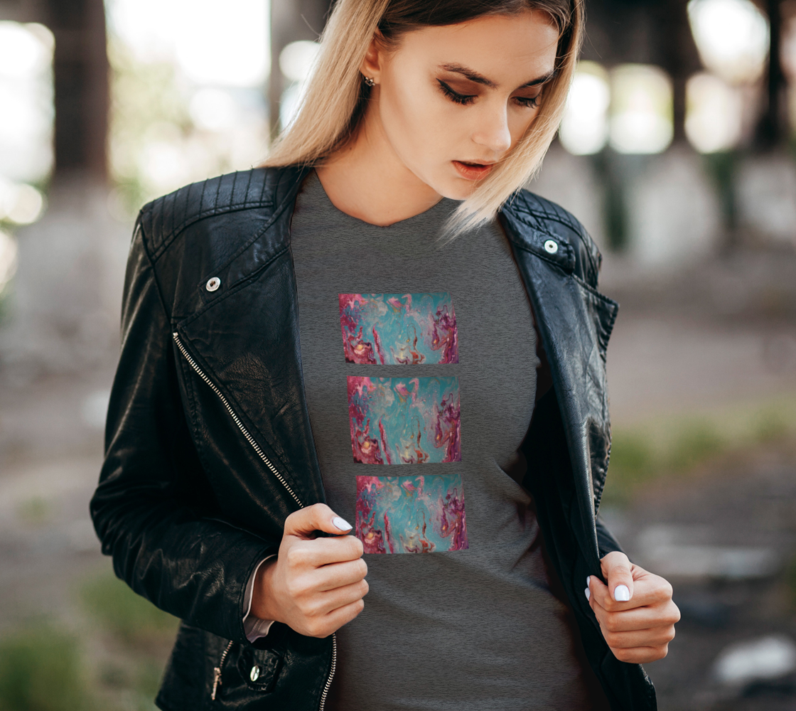 Aperçu de Magic Teal Bella Tshirt #2
