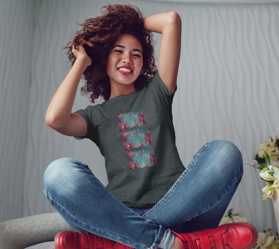 Aperçu de Magic Teal Bella Tshirt #3