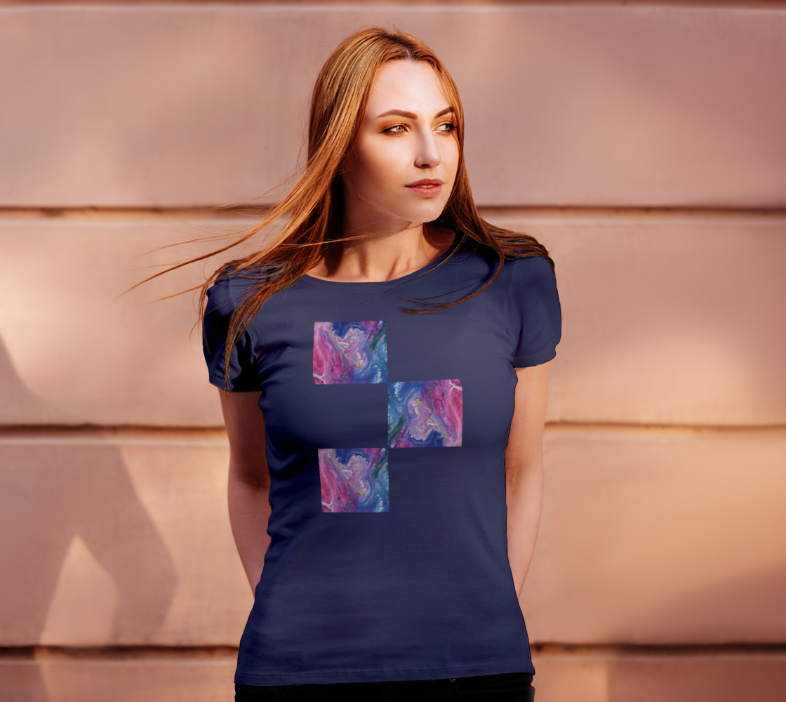 Aperçu de Powerful Pink Bella Tshirt #4