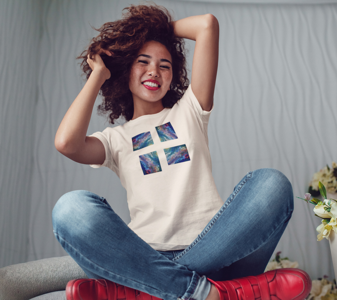 Aperçu de Fleurs en mouvement Bella Tshirt #3