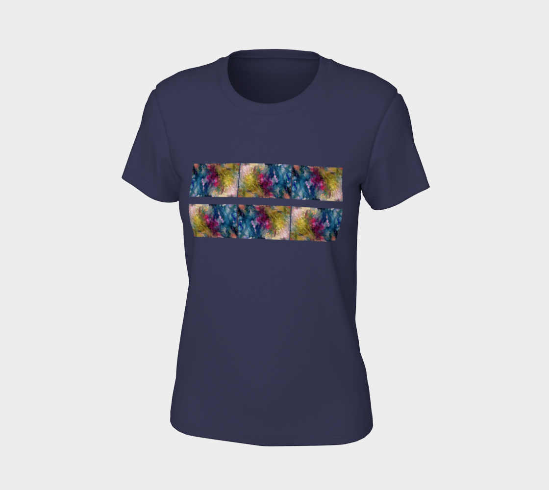 Aperçu de Rainbow Blossom Bella Tshirt #7