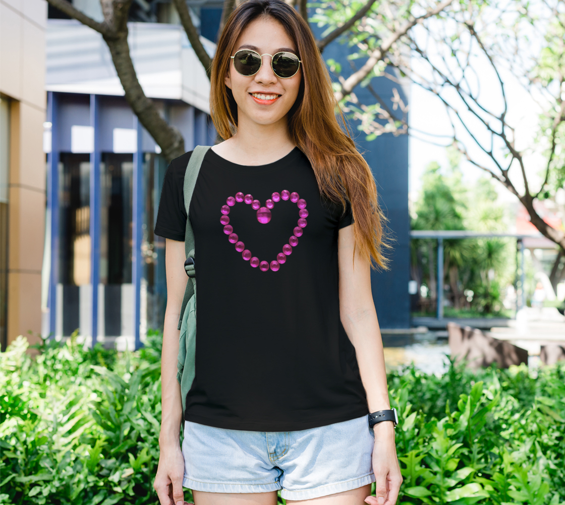 Pink Bead Love Heart Tee preview