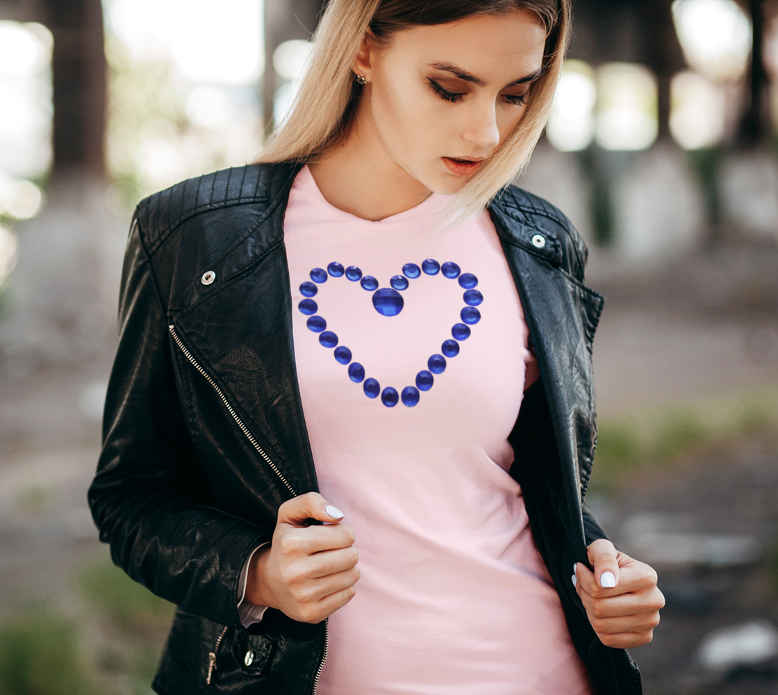 Blue Bead Love Heart Tee preview #2