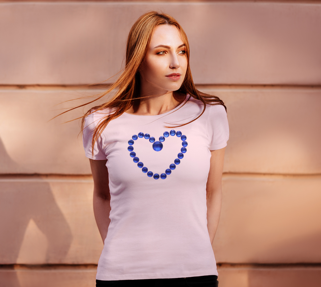 Blue Bead Love Heart Tee preview #4