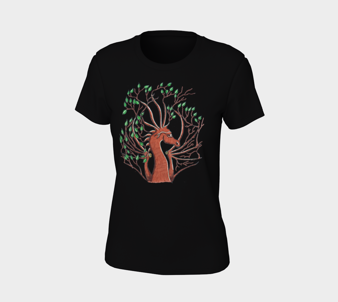 dragon head tree t shirt preview #7