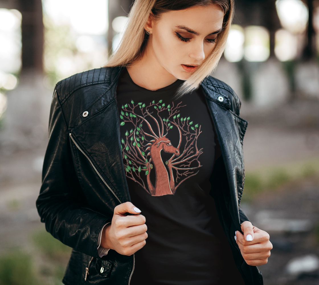 dragon head tree t shirt preview #2