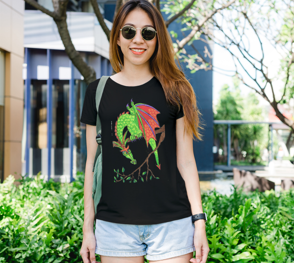 dragon in tree t shirt preview #1