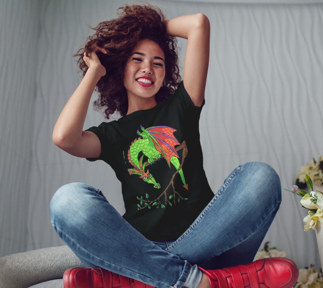 dragon in tree t shirt preview #3