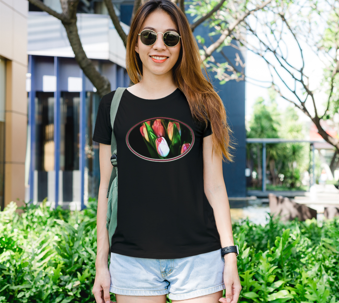 Pink Tulips Womens T-Shirt preview