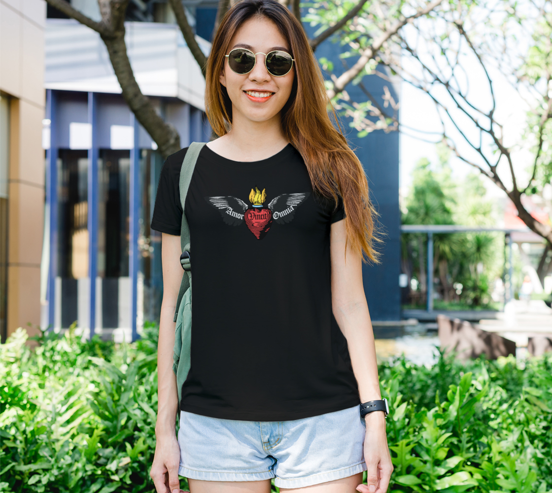 Flaming Winged Heart Women's T-Shirt preview