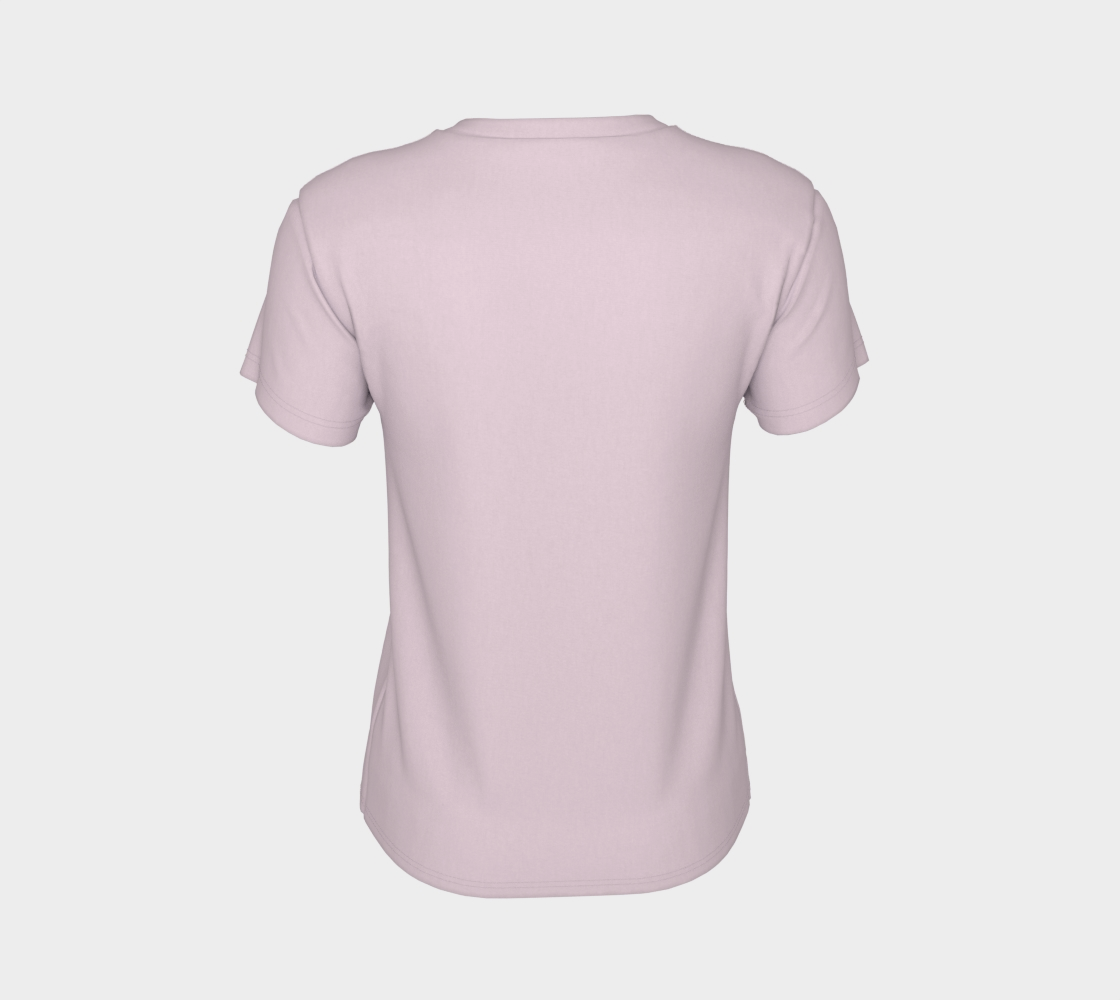 t-shirt je suis radieuse rose preview #8