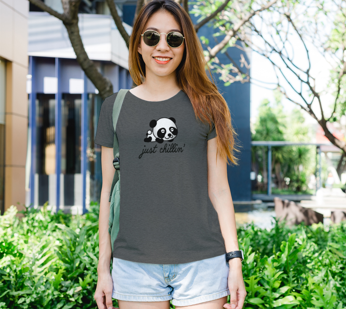 Panda Just Chillin Women's Tee preview