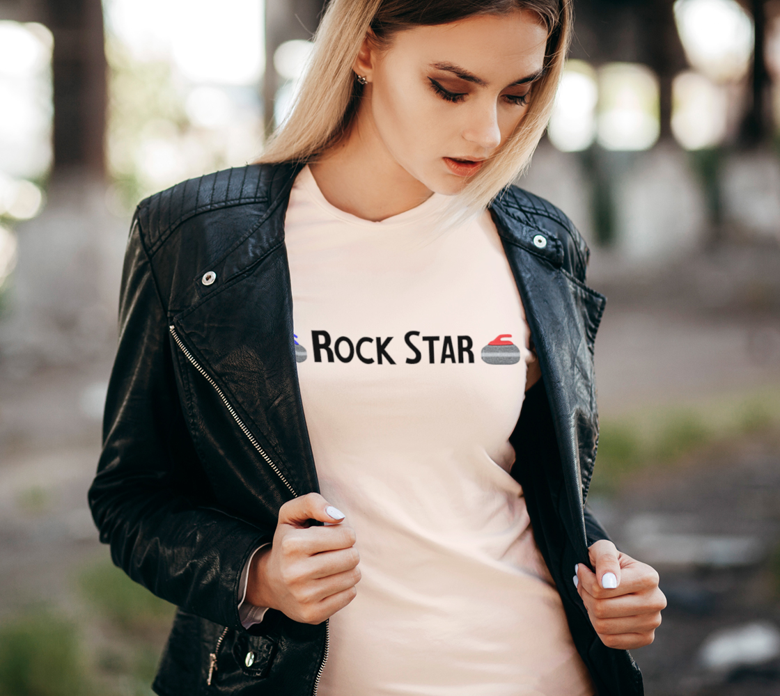 Aperçu de Rock Star Womens Fitted Tee #2