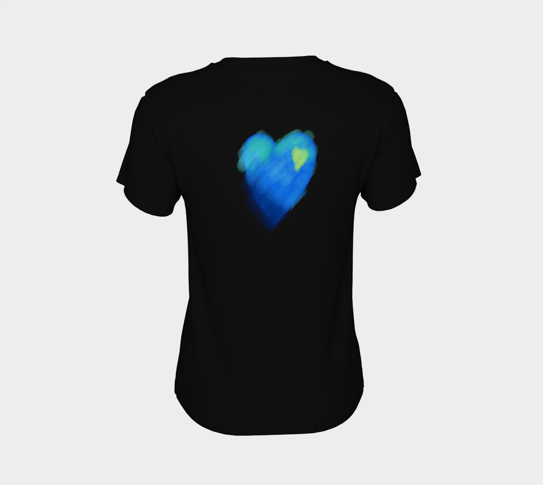 Blue Heart Abstract Wearable Art preview #8