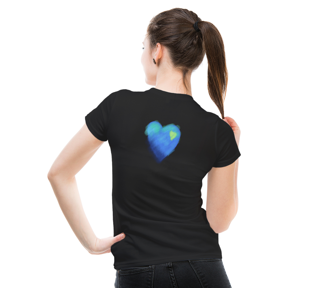 Blue Heart Abstract Wearable Art preview #5