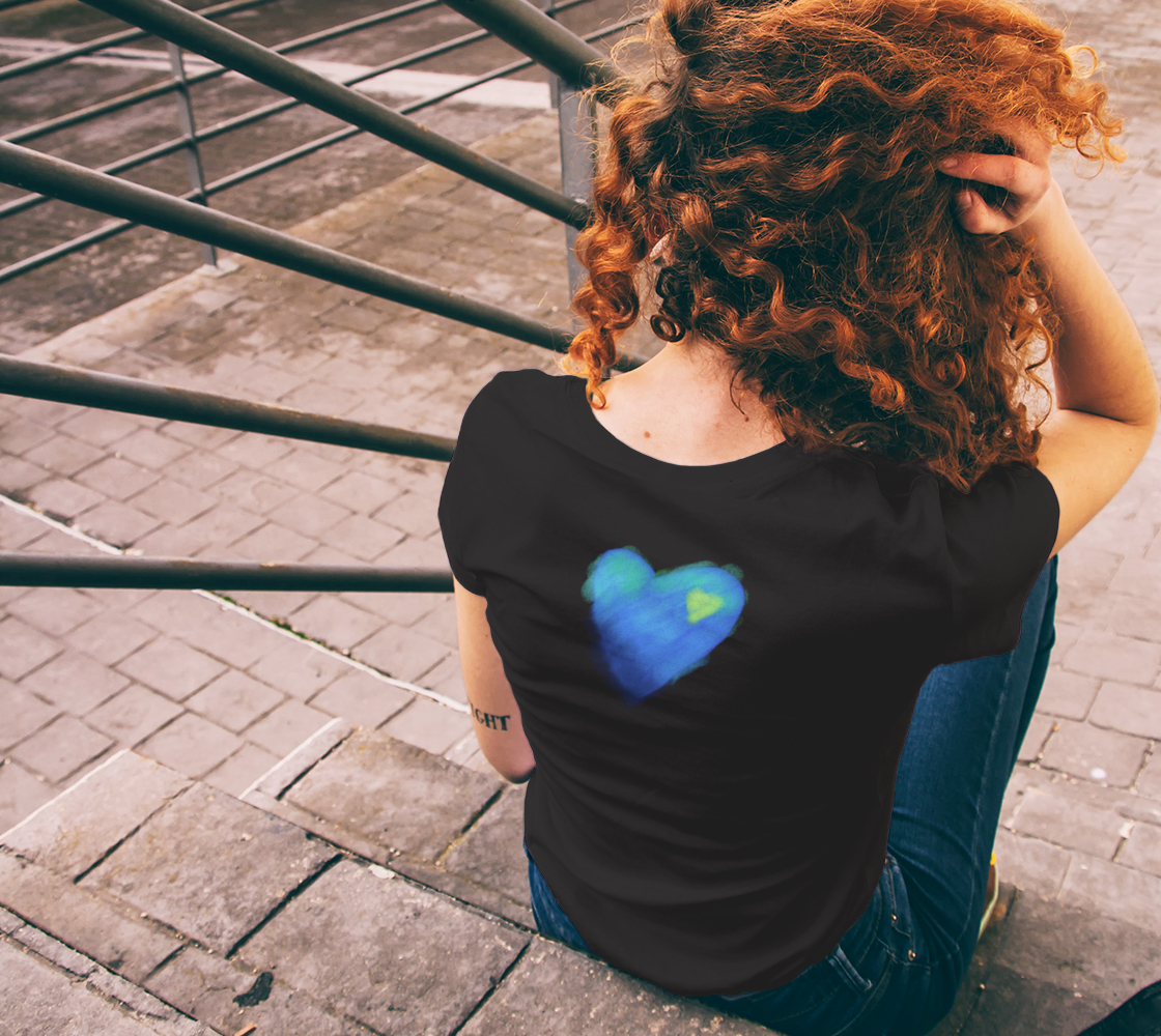 Blue Heart Abstract Wearable Art preview #6