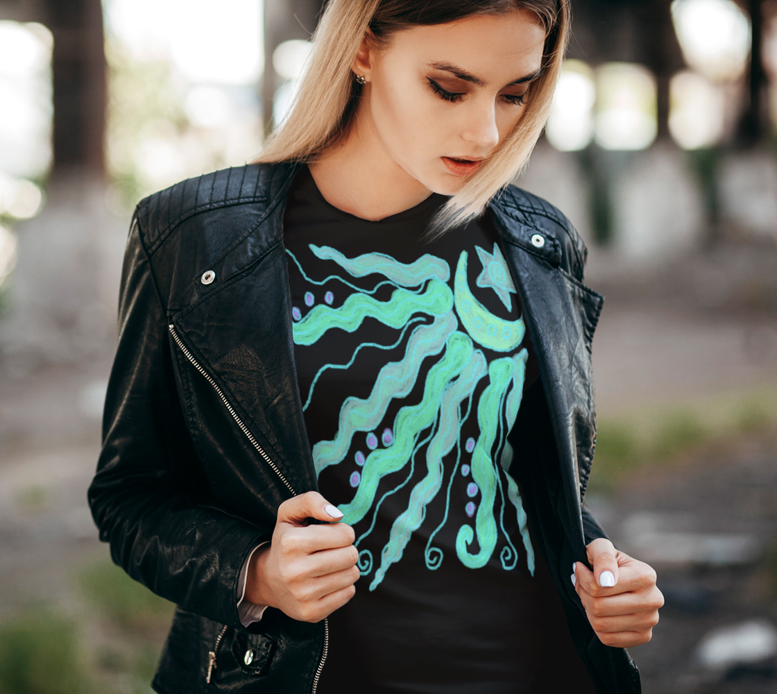 Moon and Star Abstract Art to Wear preview #2