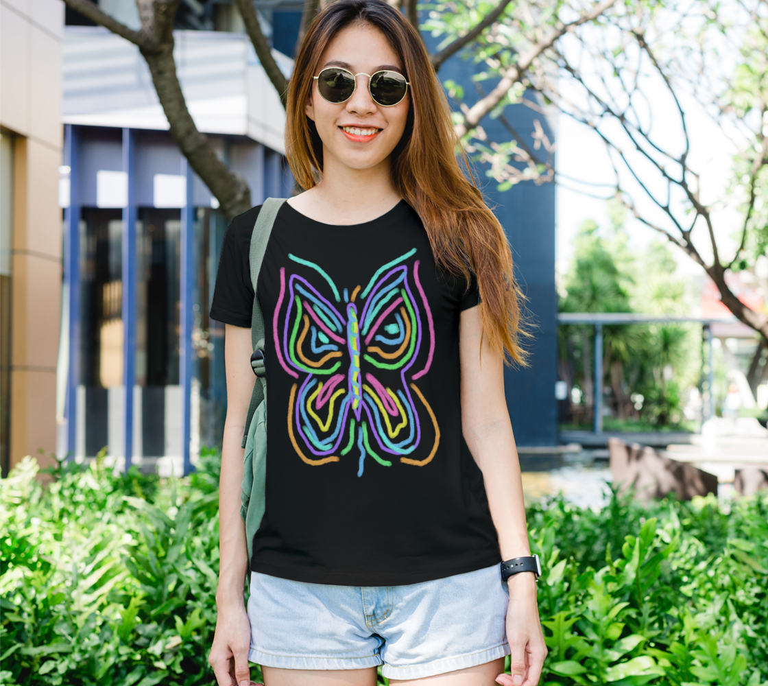 Colorful Abstract Butterfly Wearable Art preview #1