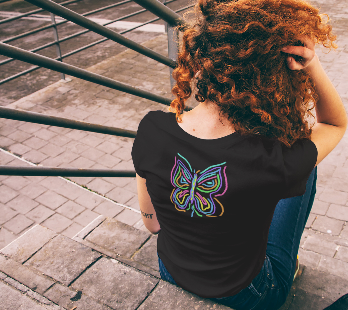 Colorful Abstract Butterfly Wearable Art preview #6