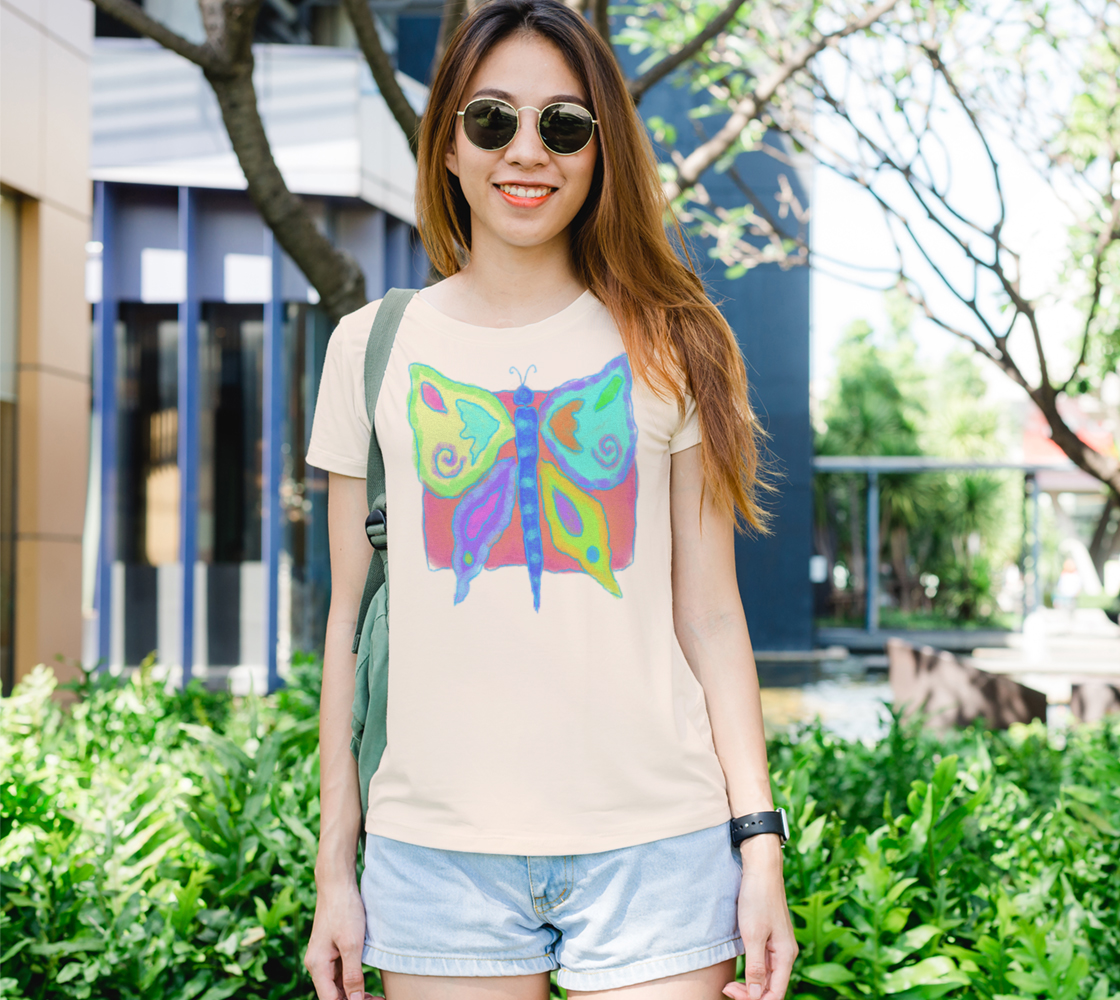 Original Abstract Butterfly Art to Wear preview #1