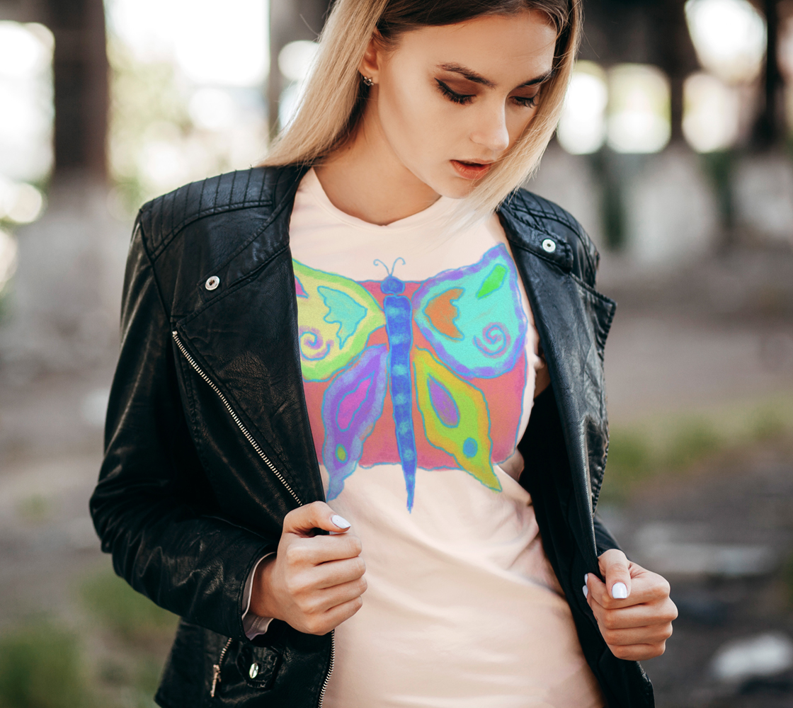 Original Abstract Butterfly Art to Wear preview #2