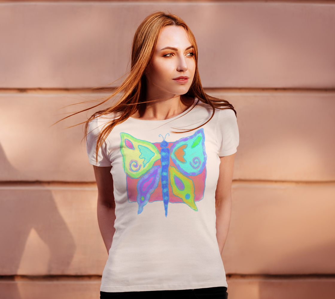 Original Abstract Butterfly Art to Wear preview #4