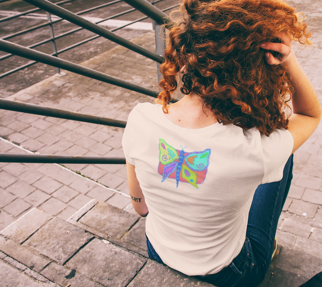Original Abstract Butterfly Art to Wear preview #6