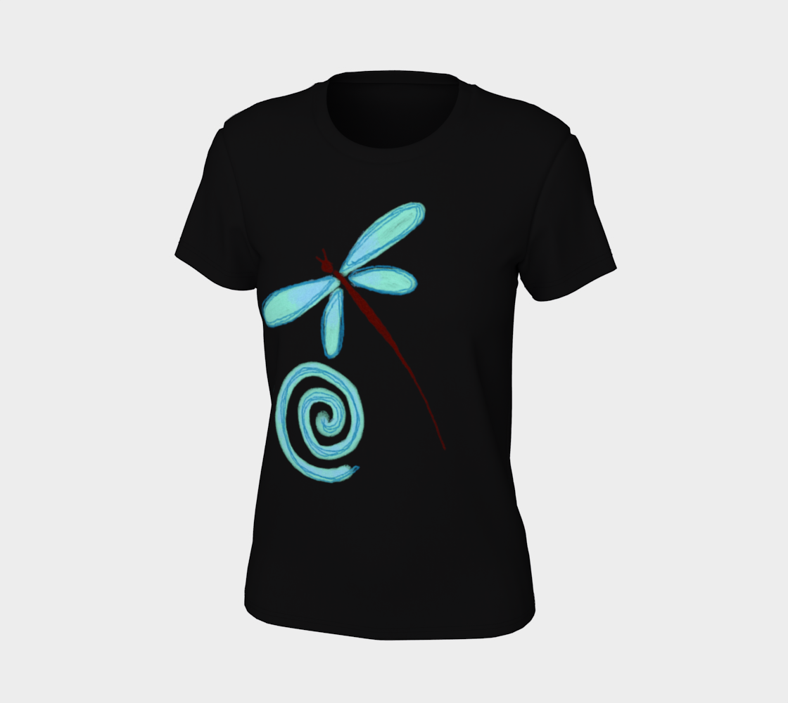 Dragonfly and Spiral Abstract Art to Wear preview #7