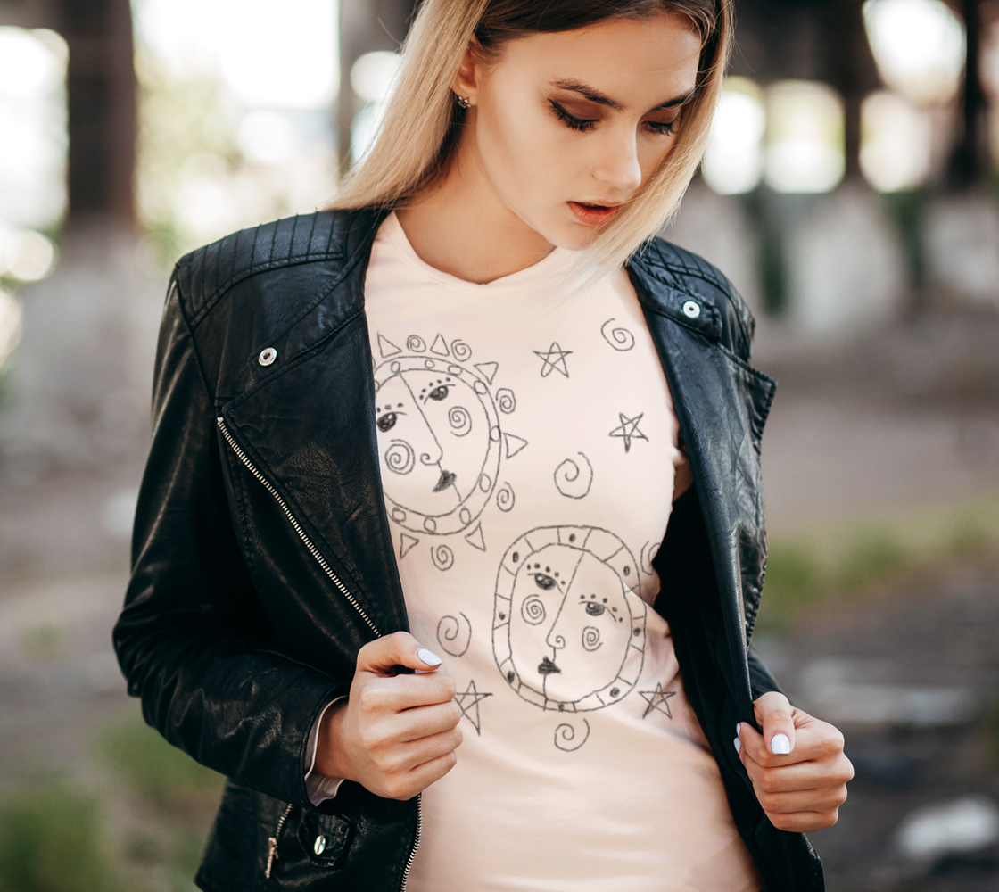 Sun and Moon Abstract Art to Wear preview #2