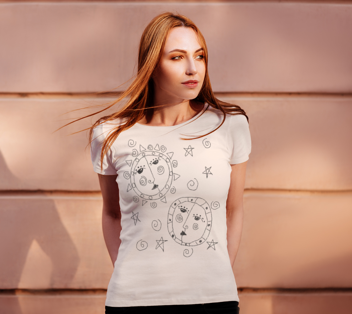 Sun and Moon Abstract Art to Wear preview #4