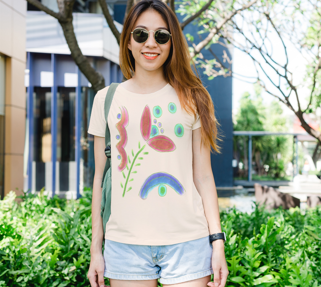 Colorful Abstract Floral Art to Wear preview #1