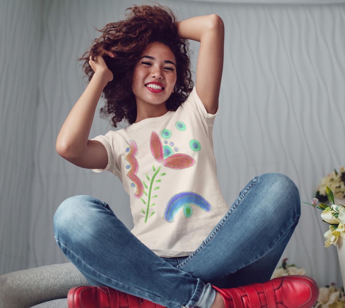 Colorful Abstract Floral Art to Wear preview #3